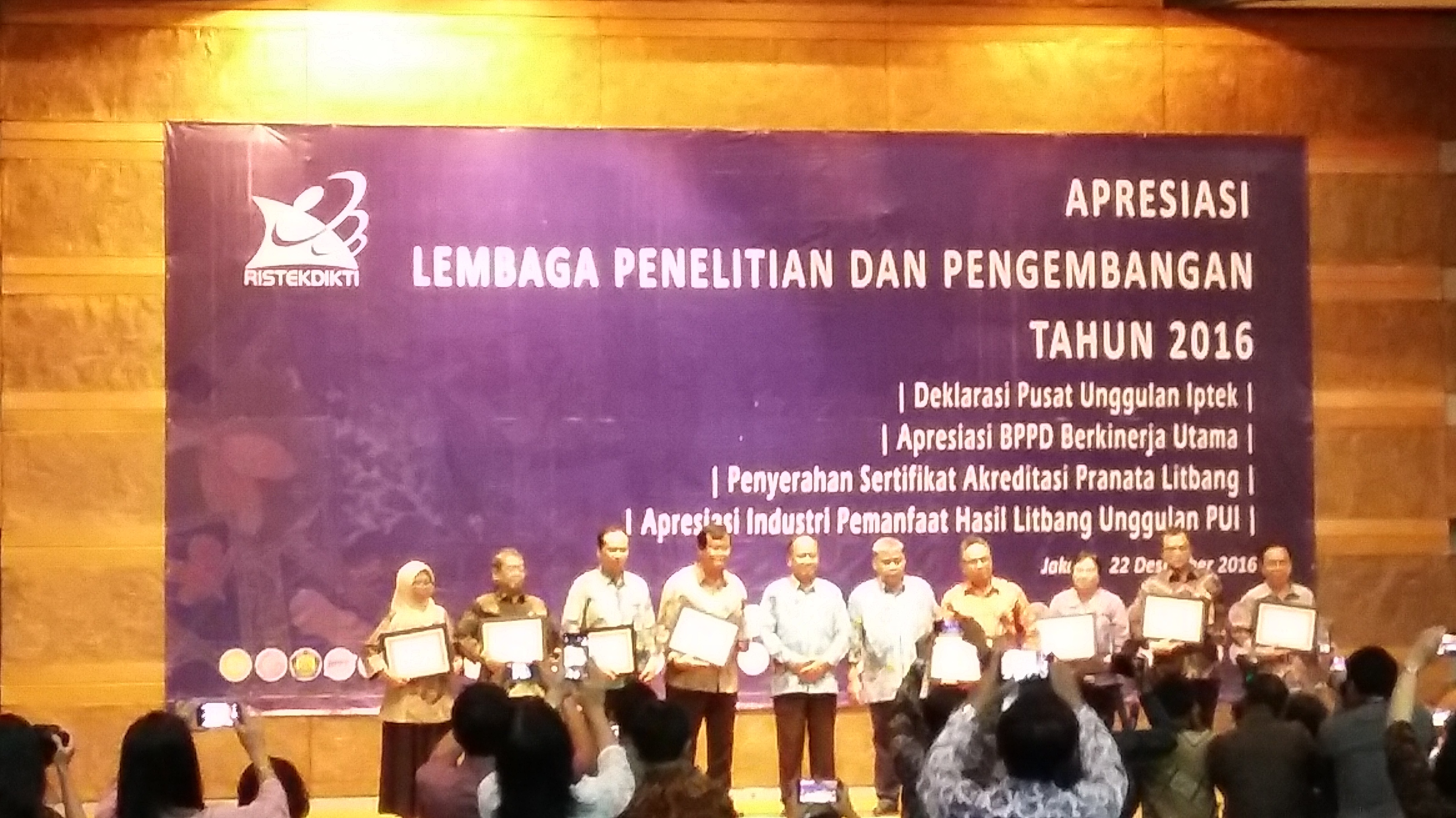 Apresiasi Lembaga Litbang Dorong Kemajuan Riset