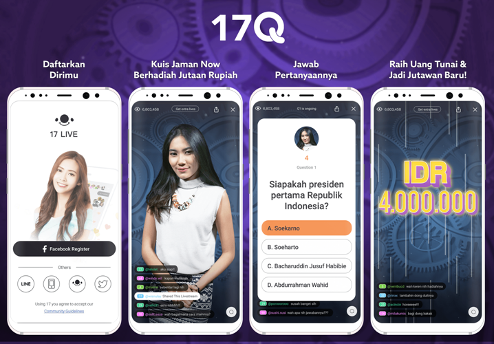 17 LIVE Kenalkan 17Q – Kuis Trivia Live Pertama di Indonesia