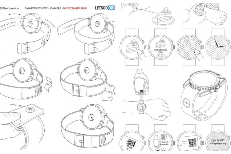 LG Patenkan Jam Tangan Pintar Berkamera