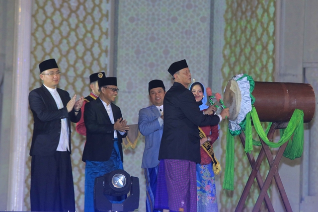 Pembukaan MTQ Banten Semarak Gunakan ”Video Mapping”