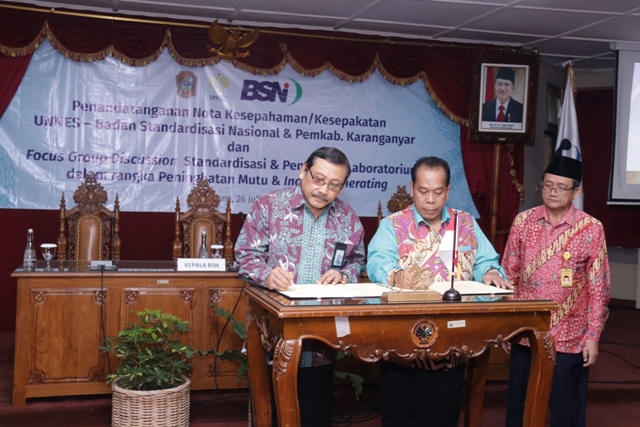 BSN dan UNNES Gelorakan Semangat Standardisasi dalam Tri Dharma Perguruan Tinggi