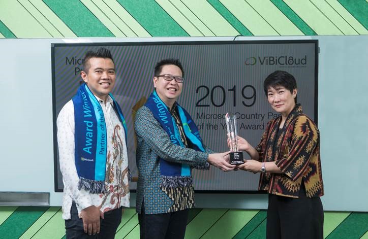 ViBiCloud Raih Gelar Indonesia Partner of the Year 2019 dari Microsoft