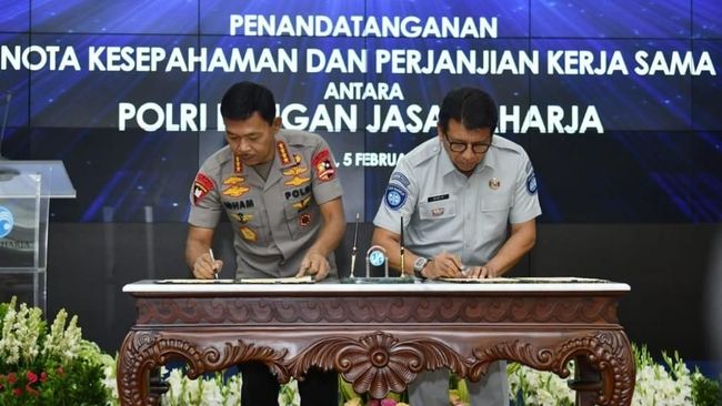 Jasa Raharja dan Polri Sinkronkan Data Online untuk Tingkatkan Pelayanan