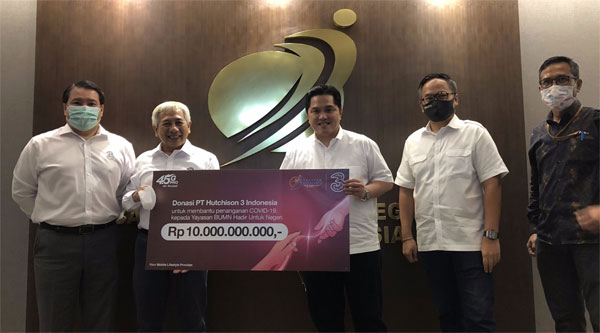 3 Indonesia Donasikan Rp10 Miliar Untuk Bantu Mitigasi COVID-19