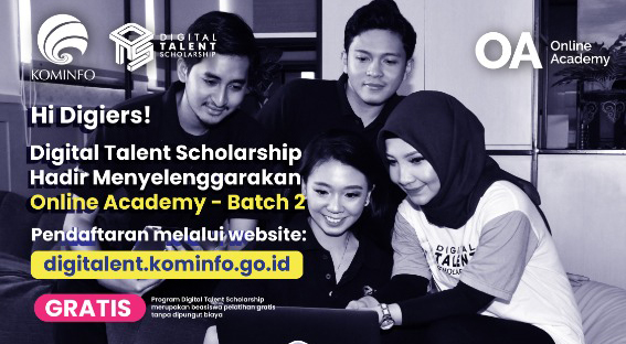 Kominfo Buka 17.200 Peluang Beasiswa Pelatihan DTS 2020 Online Academy