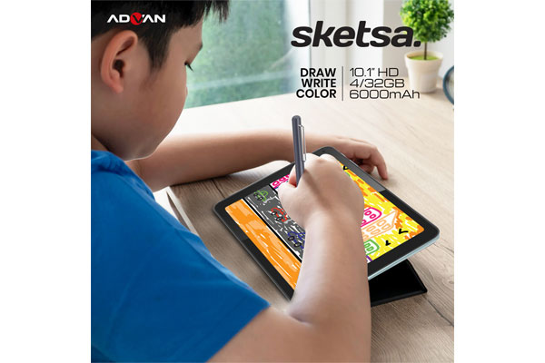 ADVAN Rilis Tab Sketsa, Tablet 10 Inci dengan Stylus Nan Terjangkau