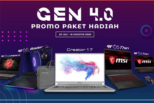 MSI Gelar ‘Gen 4.0 Promo Paket Hadiah’