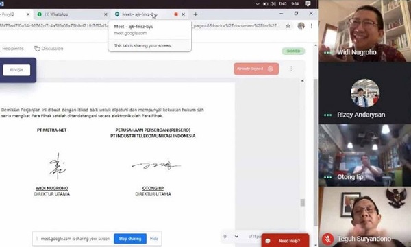 PT Inti dan PT Metra-Net Garap Penyediaan Android TV dan Mesin EDC