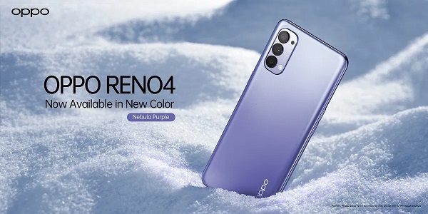 OPPO Rilis Reno4 Varian Nebula Purple