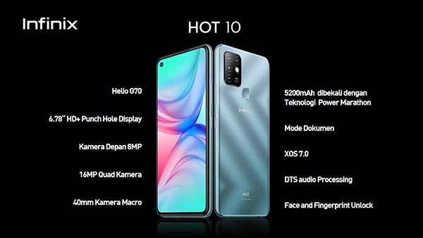 Infinix Hot 10 Resmi Meluncur di Indonesia
