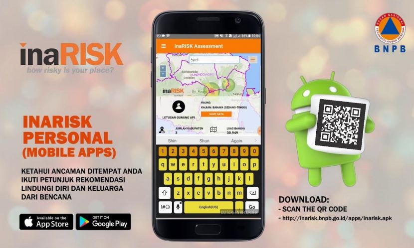 Ingin Tahu Potensi Risiko Bencana? Pakai InaRISK, Solusi Digital dari BPNB