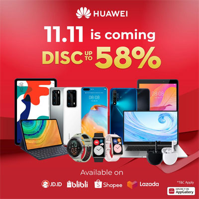 Huawei Tawarkan Berbagai Promo Menarik di Super Sale 11.11