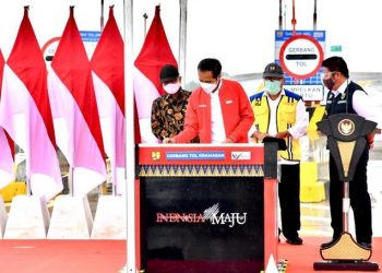 Presiden Joko Widodo Resmikan Tol WST Ruas Kayu Agung – Palembang
