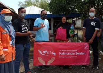 Tri Indonesia Salurkan Bantuan untuk Korban Banjir Kalsel dan Gempa Sulbar