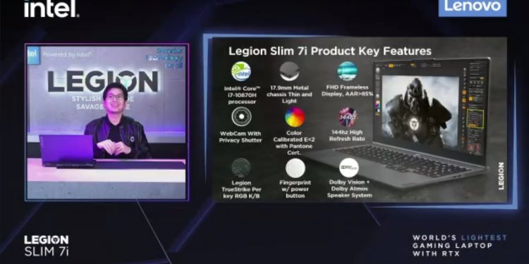 Hadir di Indonesia, Laptop Gaming 15 inci GeForce RTX™ Teringan di Dunia, Lenovo Legion Slim 7i