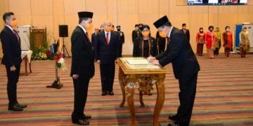 Menhub Lantik Kepala Badan Nasional Pencarian dan Pertolongan (Basarnas)