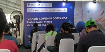 Vaksinasi Covid-19 Kedua Awak Media