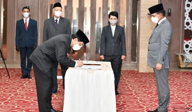 Menkominfo Lantik Widodo Muktiyo SAM Bidang Komunikasi dan Media Massa