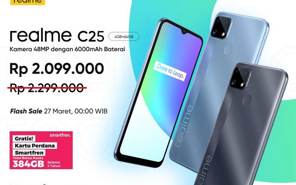 Realme C25 dan C21 Meluncur di Indonesia, Unggulkan Durabilitas dan Harga Terjangkau