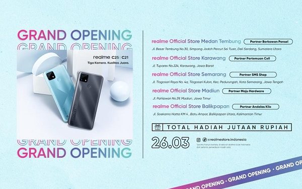 Realme Resmikan Lima realme Official Store di Lima Kota