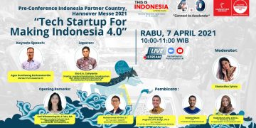 Pra-konferensi Indonesia Partner Country Hannover Messe 2021 bertema “Agro-based Industry Journey to Industry 4.0, 07/04/2021.