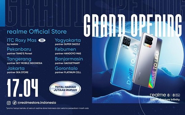 Realme Buka 8 realme Official di 8 Kota dan Umumkan Hari Terakhir Pre-order realme 8 Pro