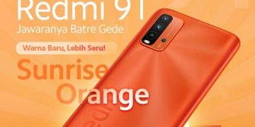 Redmi 9T Varian Sunrise Orange Melenggang di Indonesia