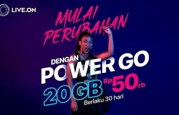 Live.On Rilis Paket Perdana Power Go Kuota 20GB, Cuma Rp50.000