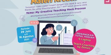 Lenovo & Zenius Adakan Kompetisi Video Materi Kreatif untuk Guru