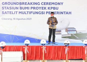 Stasiun Bumi Satelit Satria (Foto: Dokumentasi Kemkominfo)