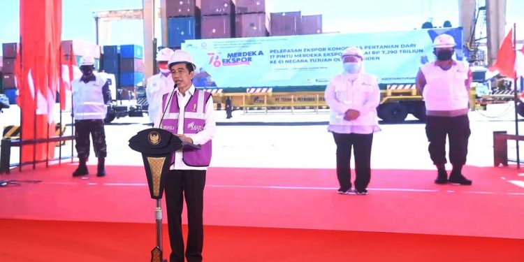 Presiden Jokowi Lepas Ekspor Pertanian ke 61 Negara secara Virtual