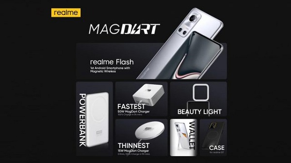 Realme Perkenalkan MagDart, Teknologi Pengisian Daya Nirkabel 50W
