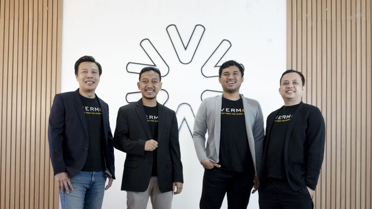 Founder of Evermos [From Left to Right, President dan Co-Founder Arip Tirta, Co-Founder Ghufron Mustaqim, CEO dan Co-Founder Iqbal Muslimin, dan Co-Founder Ilham Taufiq]