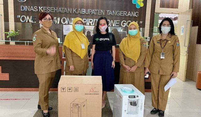 GoTo DonasikanLebih dari 1.000 Konsentrator Oksigen Bagi Faskes