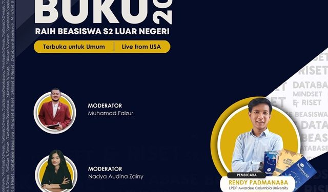 Bea Cukai Akan Gelar Bedah Buku Raih Beasiswa S2 Luar Negeri Terbuka Umum