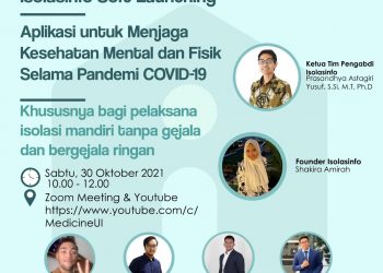 Universitas Indonesia Luncurkan Aplikasi Isolasinfo untuk Pasien Isolasi Mandiri