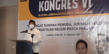 Menkominfo di Kongres VI IJTI di Lombok NTB