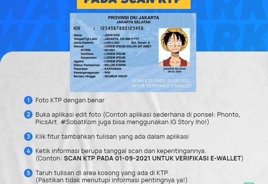 Watermark pada Scan KTP