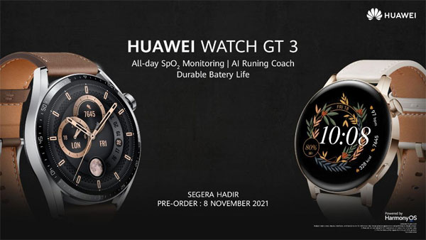 HUAWEI WATCH GT 3, Smartwatch Serbaguna Berbasis HarmonyOS Segera Hadir di Indonesia