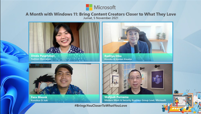 Press Briefing, secara online, 05/11/2021, mengusung tema BringsYouCloserToWhatYouLove