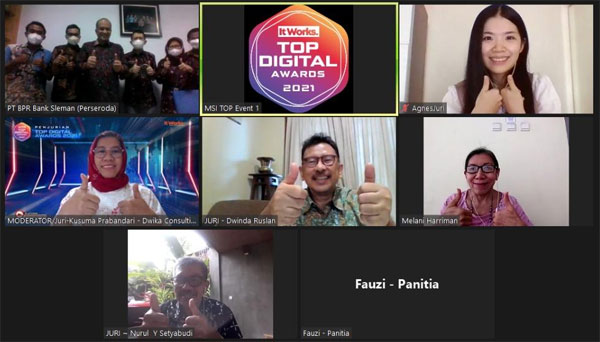 TOP Digital Awards 2021: Bank Sleman, Kembangkan TI untuk Permudah Layanan Nasabah