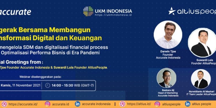 AltiusPeople & Accurate Indonesia Kolaborasi Mengelola SDM dan Financial Digital Process