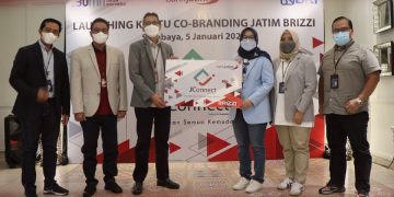 Perbanyak Co-branding di 2022, BRI Gaet Bank Jatim Luncurkan Kartu JATIM BRIZZI