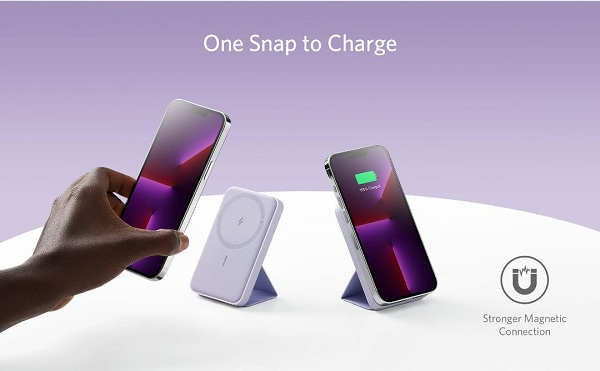 ANKER PowerCore Magnetic 5K “MagGo”, Powerbank Sekaligus Phone Holder
