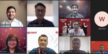 Tim Indodana dan Tim Bank OCBC NISP dalam Kerja Sama Channeling