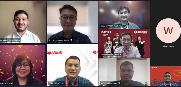 Tim Indodana dan Tim Bank OCBC NISP dalam Kerja Sama Channeling