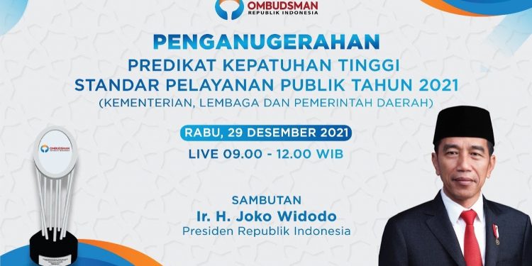 Penilaian Kepatuhan Standar Pelayanan Publik 2021, Kementerian Kominfo Masuk Zona Hijau