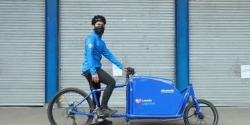Lewat Blue Vehicle, Lazada Logistics Dukung Pengiriman Paket Ramah Lingkungan