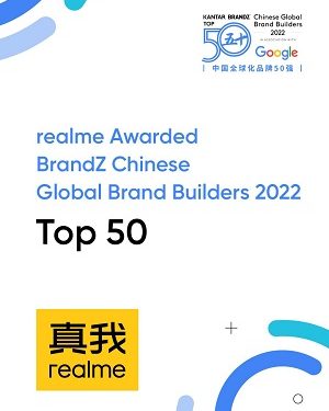 Raih Pertumbuhan Pesat, realme Masuk Daftar BrandZ Chinese Global Brand Builders TOP 50
