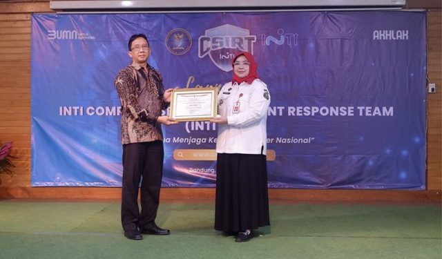 PT INTI, BUMN Sektor Industri Pertama Kantongi Sertifikasi CSIRT Cyber Security